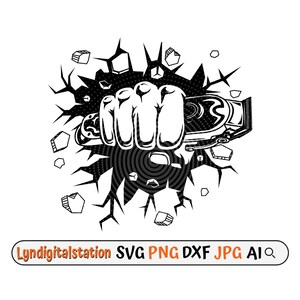 Fist Barber Tool Svg | Barber Hand Fist Clipart | Barbershop Cut File | Clipper Stencil | Hair Stylist T-shirt Design | Hair Salon Dxf | Png