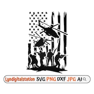 US Soldier Scene Svg | Soldier Silhouette Clipart | Military Cut File | Veteran Soldier  Stencil | US Army T-shirt Design | Navy Dxf | Png