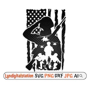 US soldier scene svg, military dad clipart, support all troops stencil, combat battle cut file, honor the brave dxf, usa army navy air force