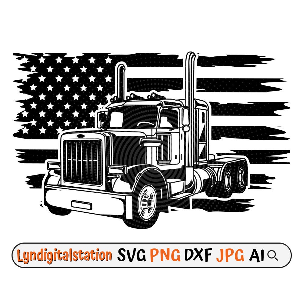 us-semi-truck-svg-big-truck-clipart-trucking-vehicle-cut-file-18-wheeler-stencil-semi-trailer-tshirt-design-truck-driver-dxf-png-etsy