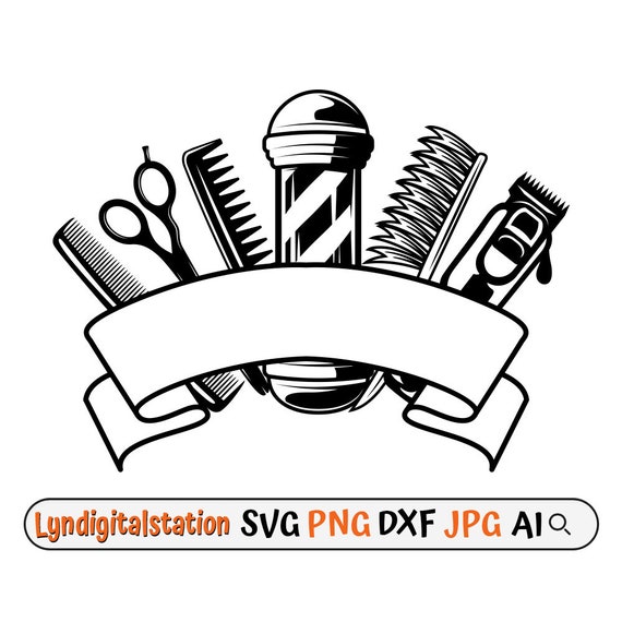 Barber Tools Svg Barbershop Clipart Salon Cut File Hair Salon Stencil Hair  Stylist T-shirt Design Hair Grooming Dxf Parlor Png - Etsy