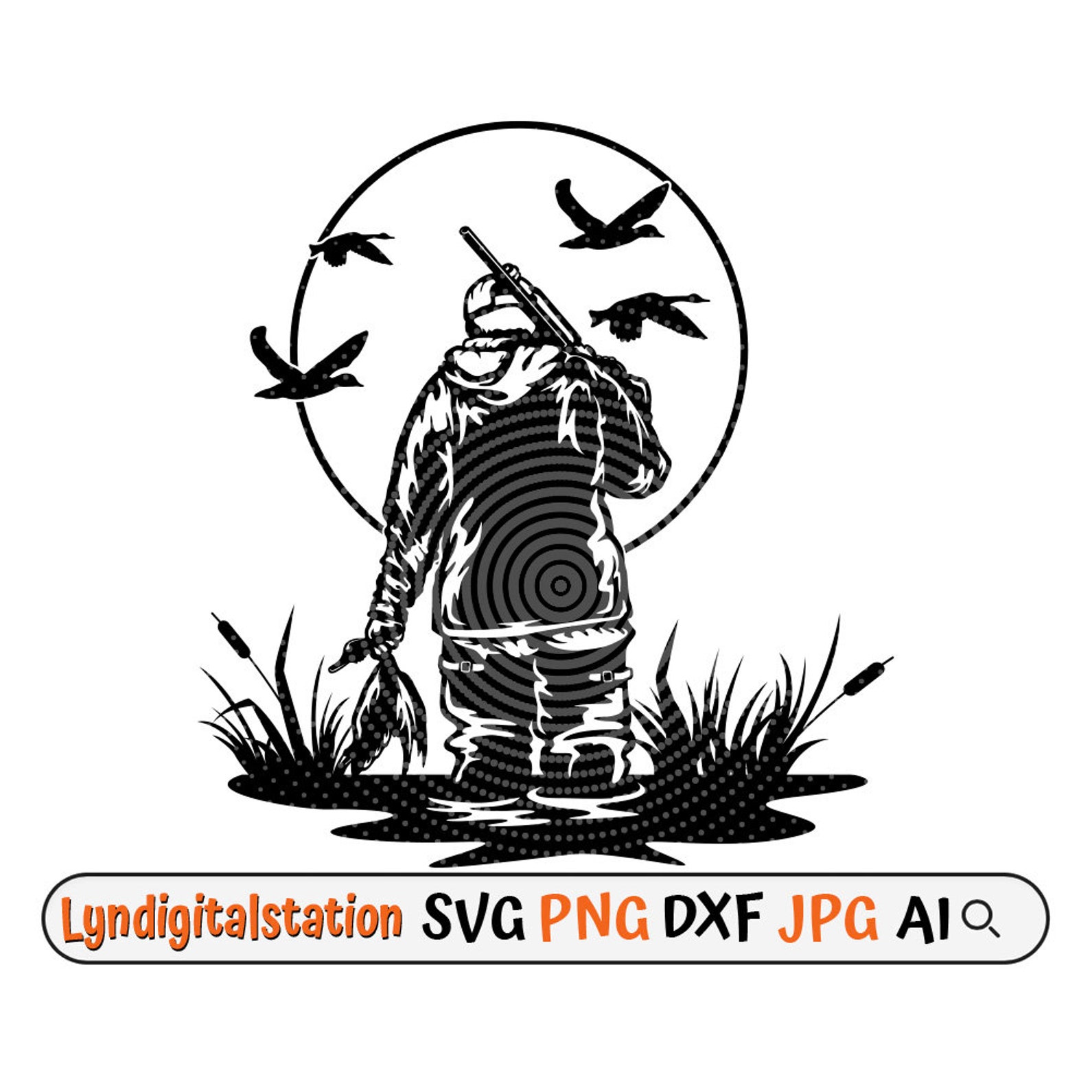 Duck Hunter Svg Duck Clipart Outdoor Duck Hunter Cut File Outdoor Hunt