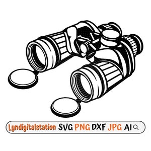 Binocular Svg | Telescope Clipart | Optical Instrument,Cut File | Travel Surveillance Stencil | Distant Viewing T-shirt Design | Dxf | Png