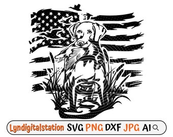 US Ente Jagd Hund svg, Labrador Retriever Clipart, Jagd Hund Schablone, Outdoor-Abenteuer geschnitten Datei, Boho Tshirt Design png, Camp Leben cutfile