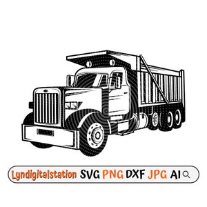 Dump Truck Svg | Equipment Clipart | Operator Cut File | Skilled Driver Stencil | Construction Tshirt Design | Truck Driver Dxf | Dumper Png