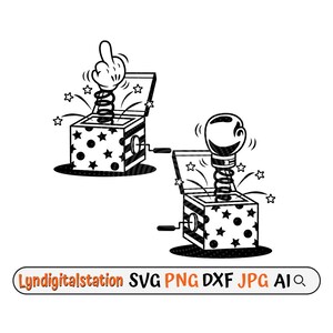 Sorpresa divertente Box Svg / Surprise Magic Box Clipart / Guantoni da boxe Cut File / Fuck You Hand Sign Stencil / Box T-shirt Design / Dxf / Png