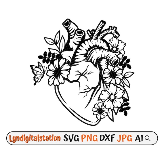 Anatomical Heart And Flowers, Flower Anatomical Heart Tshirt Anatomical Heart And Flowers, Flower Anatomical Heart Tshirt