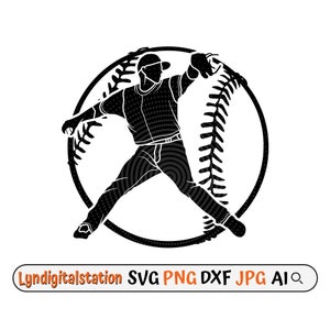 Baseball Player Catcher Svg | Baseball Game Clipart | Baseball Cut File | Baseball Sport Stencil | Baseball Team T-shirt Design | Dxf | Png