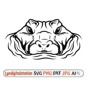 Spähen Alligator SVG | Krokodilkopf Clipart | Wasser Reptil Cut File | Alligator Schablone | Tierpfleger T-Shirt Design | Dxf | Png