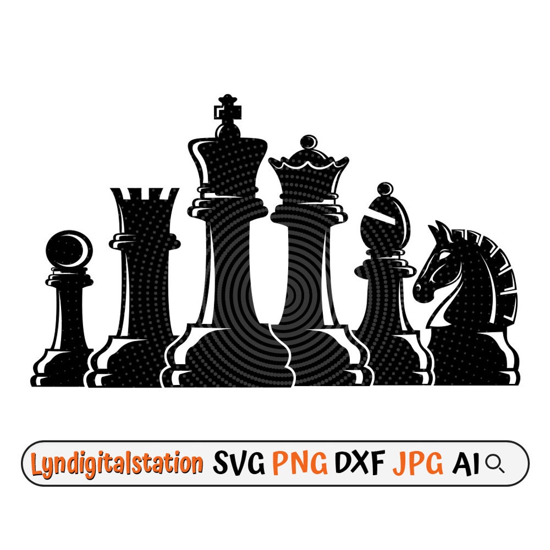 Continuous One Line Drawing Of Chess Pieces. King Queen Chess Board Setup.  Group Of Players Tactic Concept. Vector Illustration Royalty Free SVG,  Cliparts, Vectors, and Stock Illustration. Image 144393562.