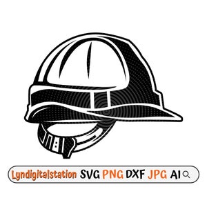 Hard Hat Svg | Construction Helmet Clipart | Protective Gear Cut File | Helmet Shield Stencil | Construction Worker shirt Design | Dxf | Png
