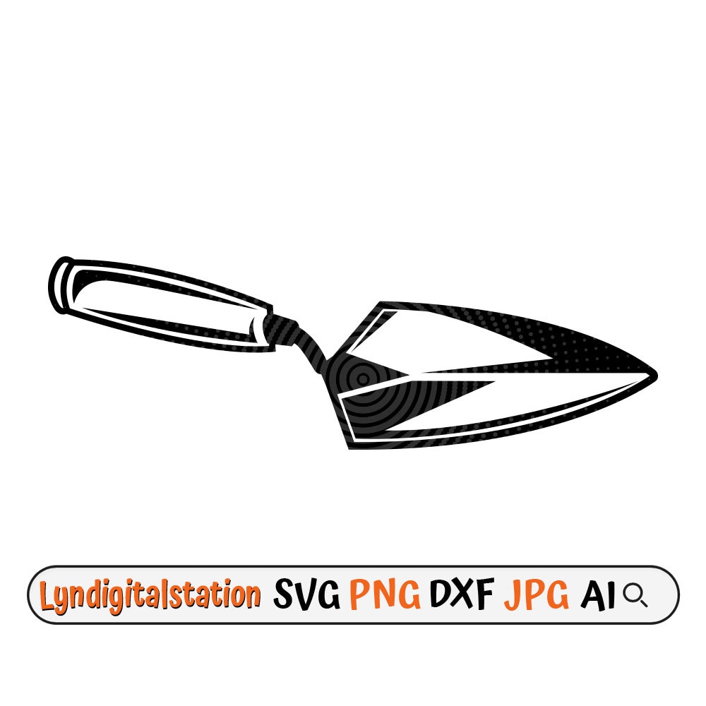 Son Trowel Svg Digging Tool Clipart Small Handheld Spade Cut File