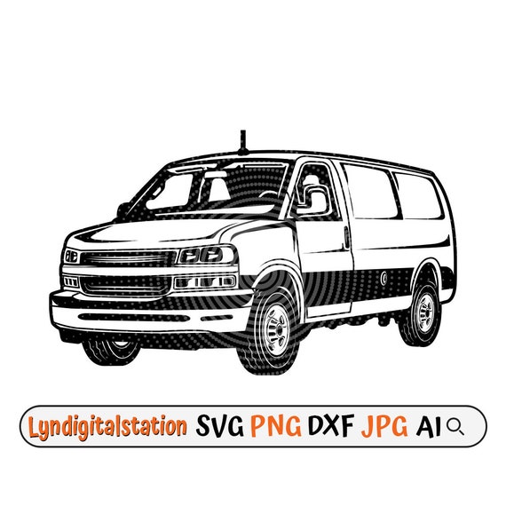 Delivery van, food truck clipart, vehicle transportation stencil, van owner t-shirt design png, delivery monogram cut file, van driver dxf