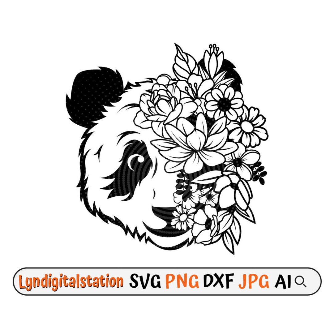 Panda Bear Face Clipart