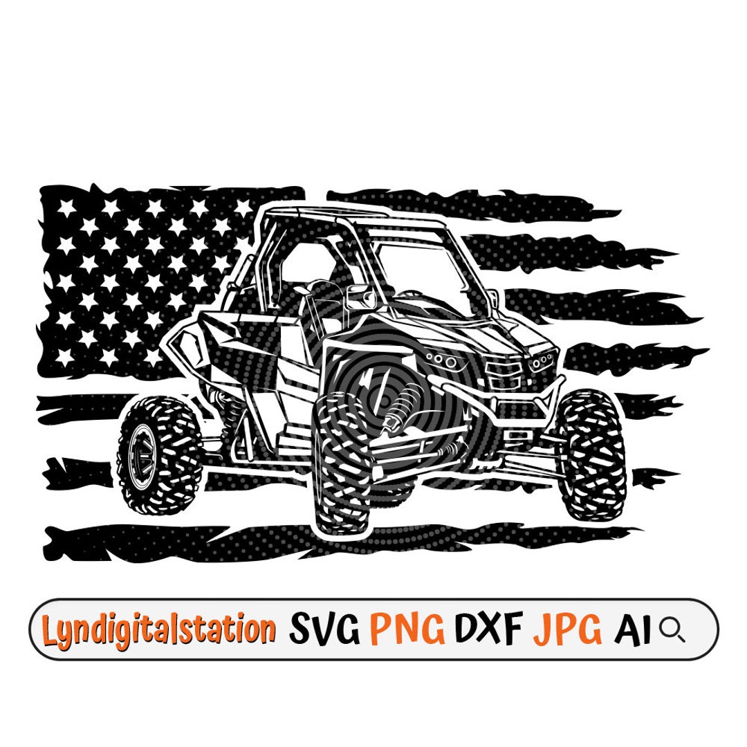 Usa Rzr Atv Svg Off Road Sports Clipart Extreme Ride Cut Etsy