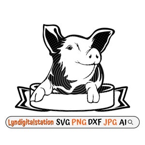 Peeking Pig svg | Pig Clipart | Farm Animal Cut File | Cute Pig Stencil | Farm life T-shirt Design | Pig peekaboo dxf | Peeking Animal PNG