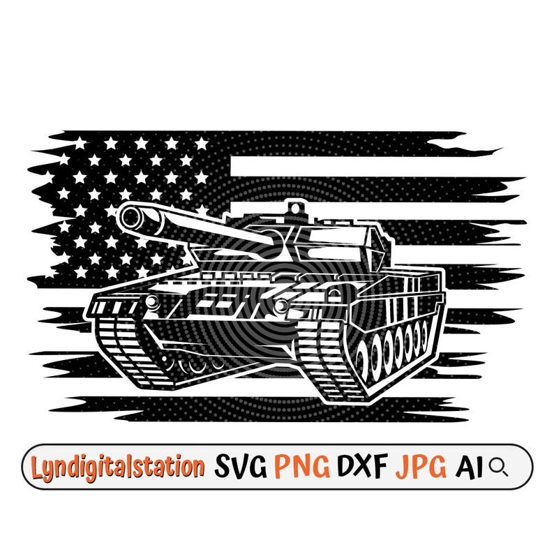 US Military Tank Svg | War Tank Clipart | US Fighting Ship Cut File ...