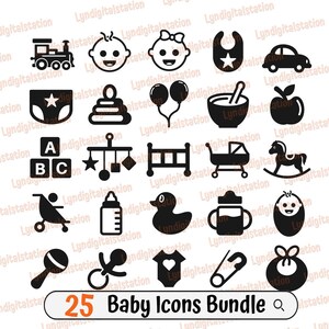 Baby Crib Icons Svg - Etsy