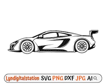 Racing Car Svg | Dirt Racing Clipart | Sports Car Cut File | Car Lover Stencil | Driver T-shirt Design | Open Wheel Racer Dxf | Racecar Png
