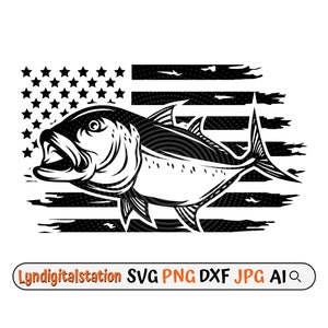 Puede incluir: Ilustración en blanco y negro de un pez con la boca abierta, sobre un fondo de bandera estadounidense desgastada.