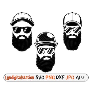 Meme SVG Cut File Nordic Man PNG Beard Barber (Instant Download) 