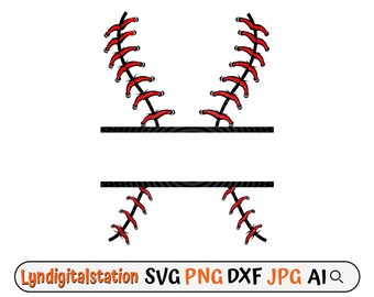 Baseball Stitches Svg | Baseball Clipart | Softball Cut File | Ball Stitch Stencil | Baseball Team T-shirt Design | Baseball Laces Dxf | Png
