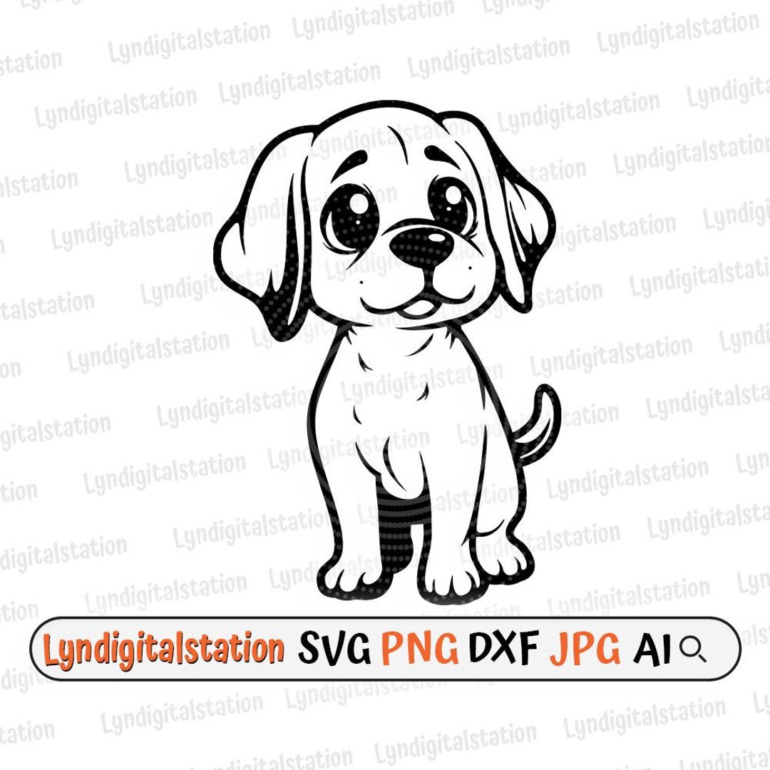 Cute Labrador Svg | Dog Clipart | Pet Animal Cut File | Domestic Animal ...