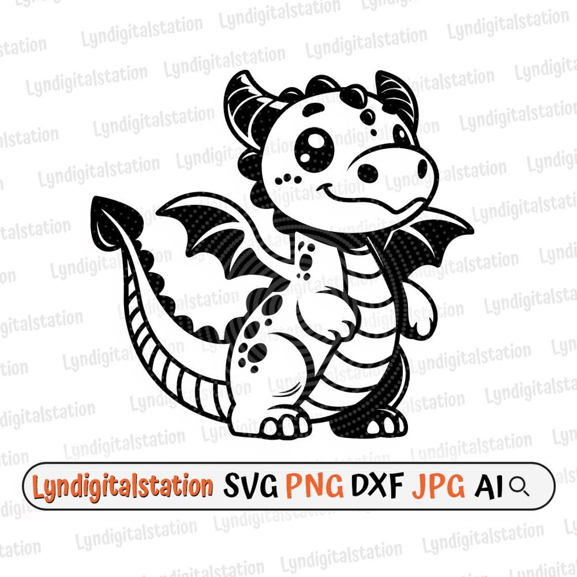 Cute Baby Dragon Svg | Fantasy Dragon Clipart | Hatchlings Cut File ...