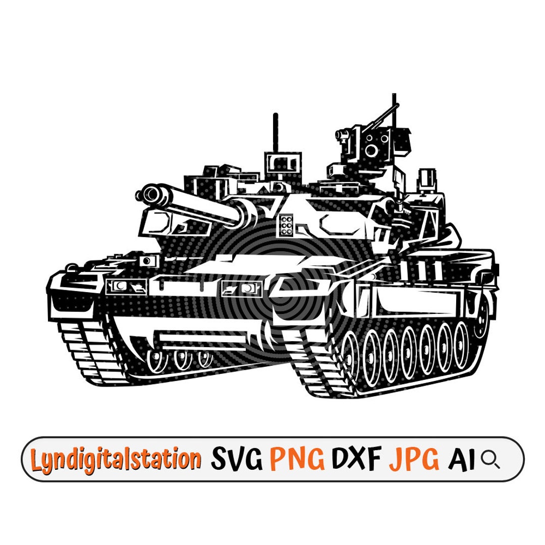 War Tank Svg Military Vehicle Clipart Army Tank Cut File War Ship