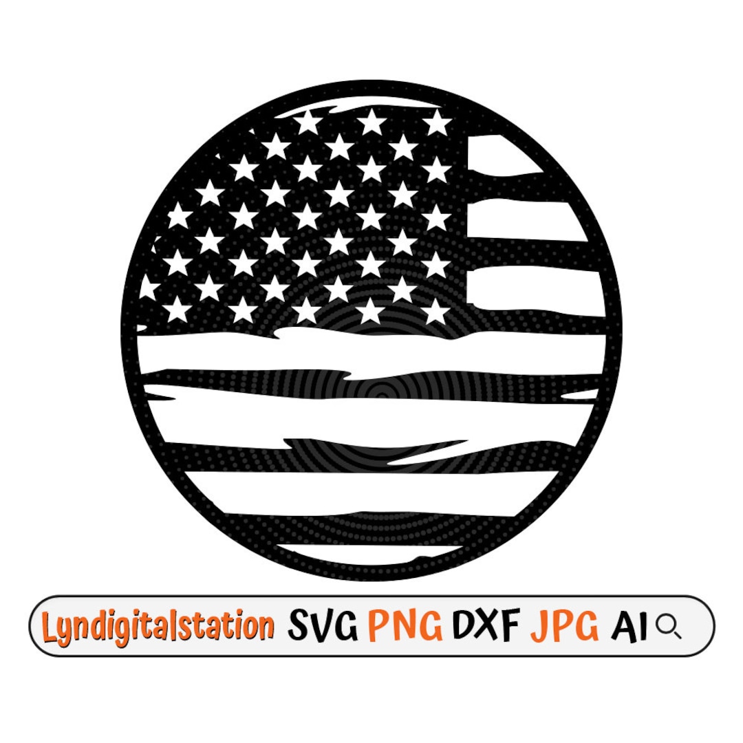 USA Flag Svg L Patriotic Clipart L American Flag Stencil L US Flag T ...