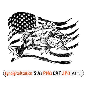 US Outdoor bass fishing svg, bass fish clipart, small angler tournament stencil, big sports angling competition cut file, lake fishing dxf