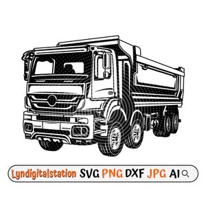 Common Dump Truck Svg |Equipment Clipart |Operator Cut File |Skilled Driver Stencil |Construction T-shirt Design |Dump truck Dxf |Dumper Png