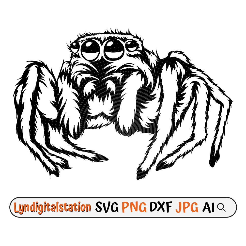 Spider Svg | Arachnids Clipart | Eight Walking Legs Cut File
