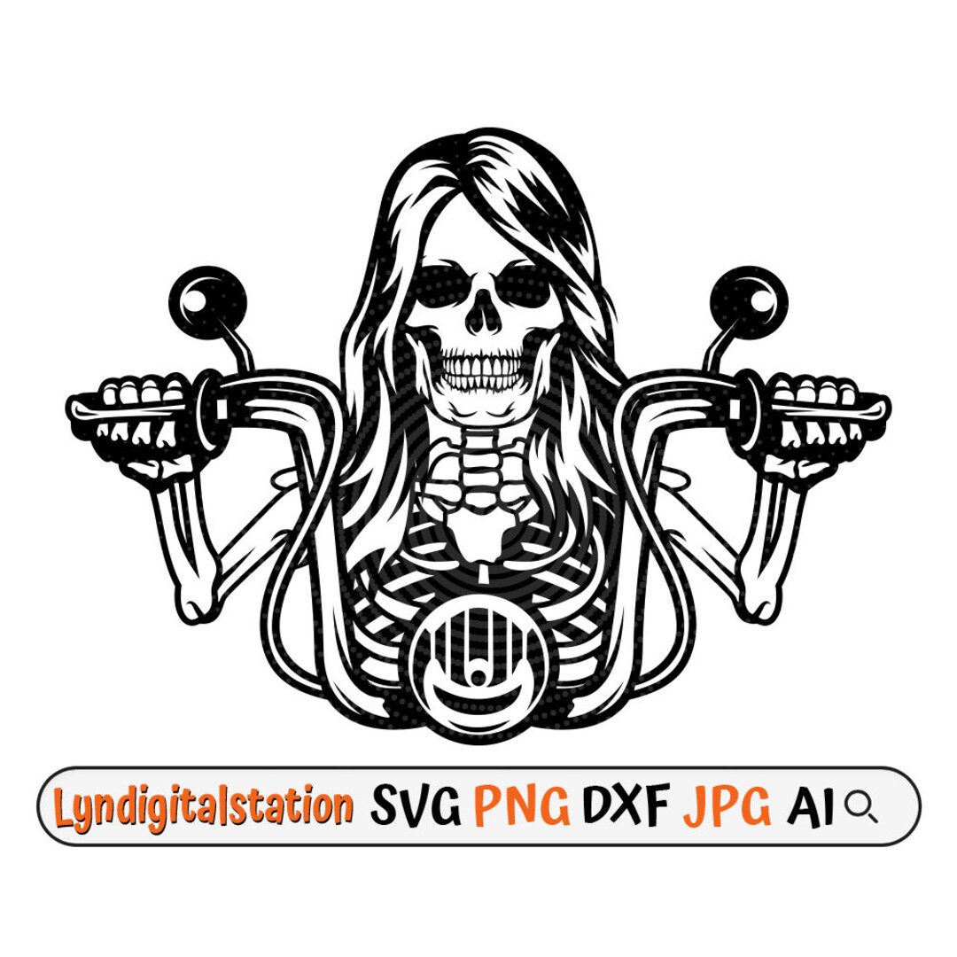 Girl Biker Skull Svg Dead Biker Clipart Motor Bike Cut File Biker girl-biker-skull-svg-dead-biker-clipart-motor-bike-cut-file-biker