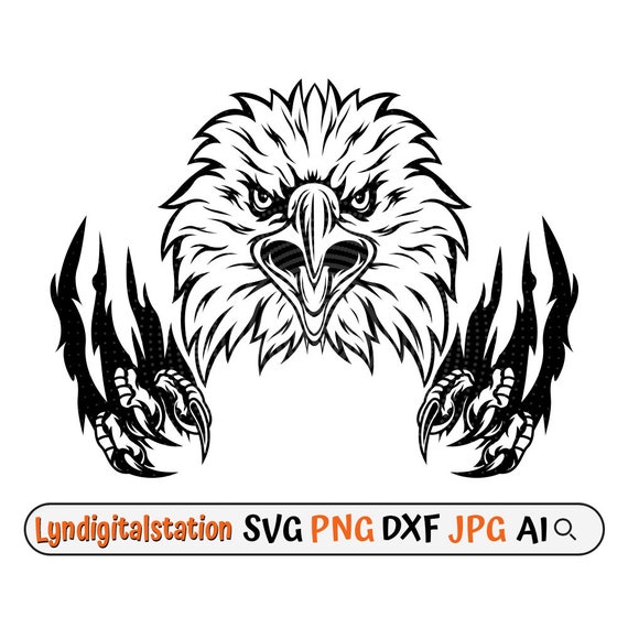 Eagle Angry Scratch Claw Svg Eagle Claw Scractch Clipart Bald