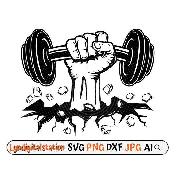 Fitness silhouette weigh scale gym graphic Vector Image