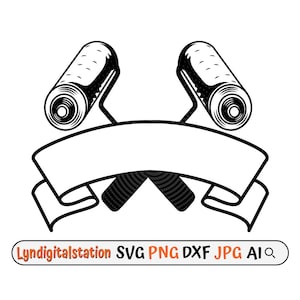 Roller Svg | Roller Paint Clipart | Painting Tool Cut File | Painting Stencil | Painter Dad Gift Idea T-shirt Design | Painter Dxf | Png