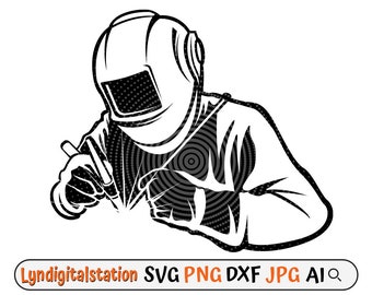 Welder Svg | Welding Torch Clipart | Welding Rod Cut File | Repairman T-Shirt Design | Iron Repair Stencil | Contractor Dxf | Gift Idea Png