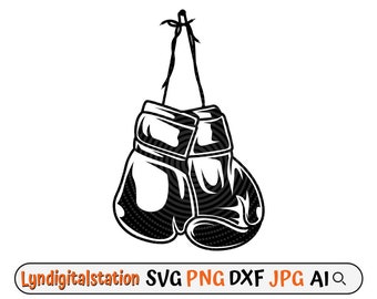 Bokshandschoenen Svg | Boksen clipart | Gemengde krijgskunst gesneden bestand | Sjabloon voor boksuitrusting | Boksen Sport T-shirt Design | Boksen Dxf | png