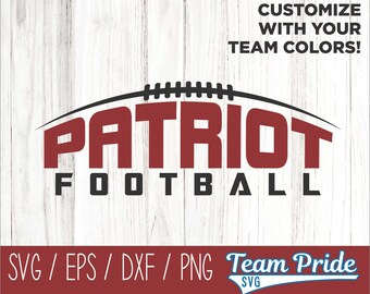 Patriots Football SVG Digital Download Printable - Svg, Eps, Dxf, Png file formats for use on Circut, Silhouette, Sublimation, & More!