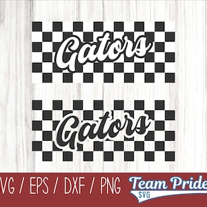 Gators Retro Team Design SVG Digitaler Download Druckbare -Svg, Eps, Dxf, Png Dateiformate zur Verwendung auf Circut, Silhouette, Sublimation