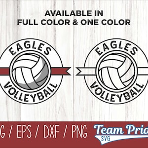 Eagles Volleyball SVG Digital Download Printable - Svg, Eps, Dxf, Png file formats for use on Circut, Silhouette, Sublimation, & More!