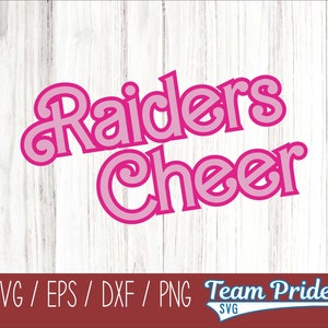 Barbi Raiders Cheer SVG Digital Download Printable - Svg, Eps, Dxf, Png file formats for use on Circut, Silhouette, Sublimation, & More!