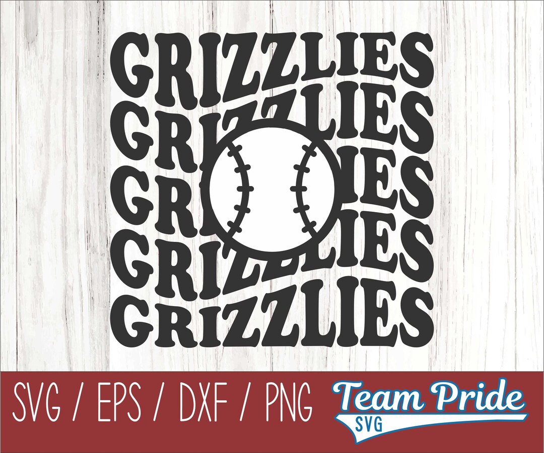 Grizzlies Baseball SVG Digital Download Printable - Svg, Eps, Dxf, Png ...