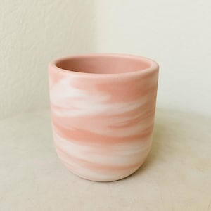 Swirl Concrete Planter – Handmade Cement Flower Pot – Modern Minimalist Plant Pot – Small Indoor Planter – Unique Boho Home Deco