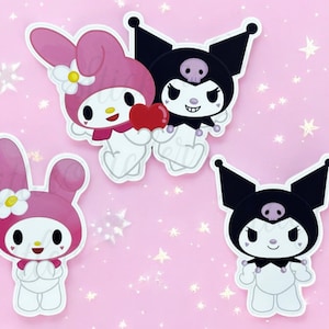 MyMelody+Kuromi Die Cut Stickers | Laptop Sticker, Crafting, Journal Sticker