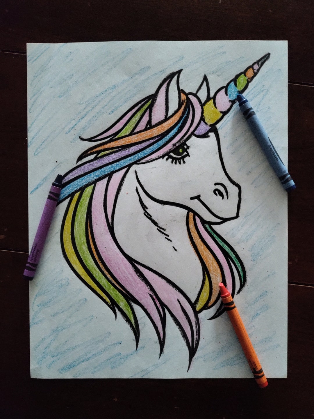 40 Unicorn Coloring Pages Etsy