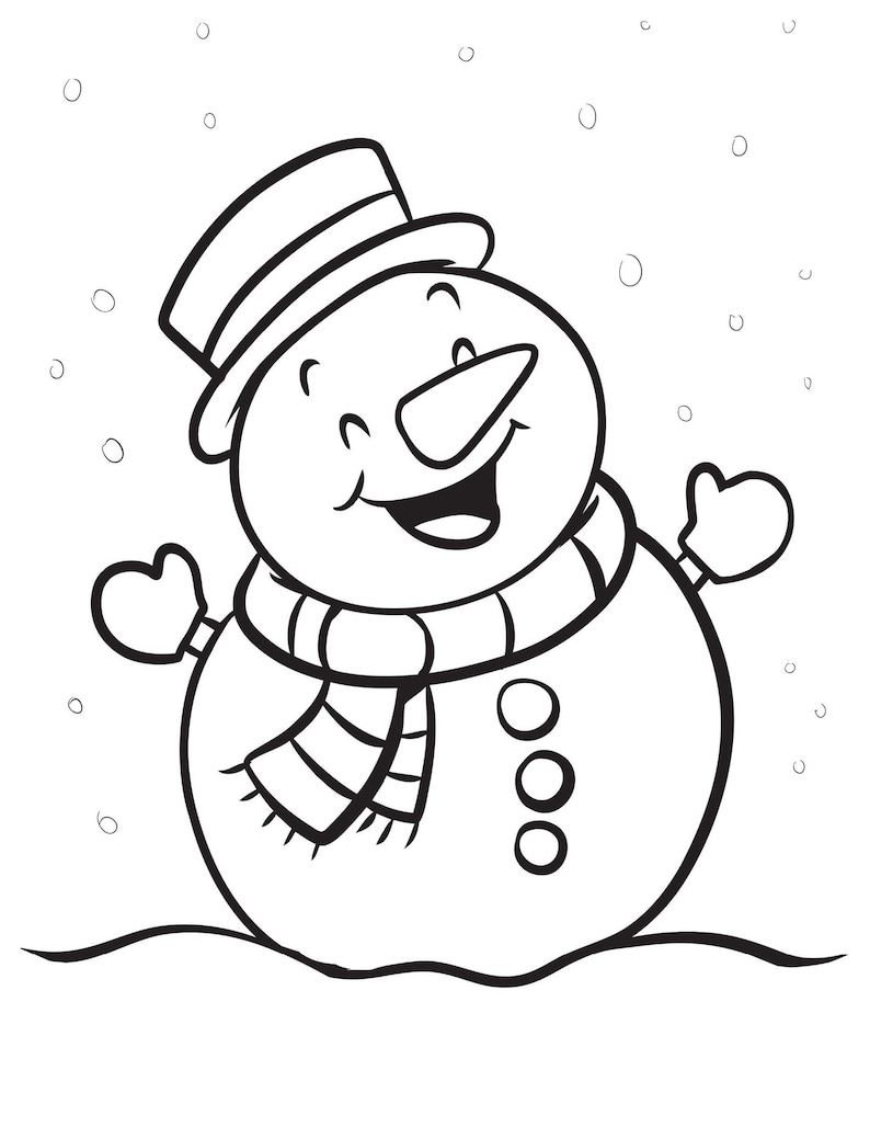 15 Winter Malvorlagen für Kinder, Weihnachtsmalseiten, Weihnachten