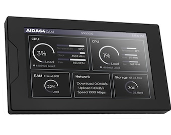 Sensor panel - CAM AIDA64 Dark Stat Monitor Skin (800x480)