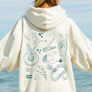 SUBTLE LESBIAN HOODIE, Sapphic Sweatshirt, Lesbian Pride, Lesbian Symbols, Wlw Gift For Lesbian Girlfriend, Queer Hoodie, Femme Sweatshirt